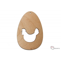 Jajeczko pełne- kurka 10cm  J62 A358